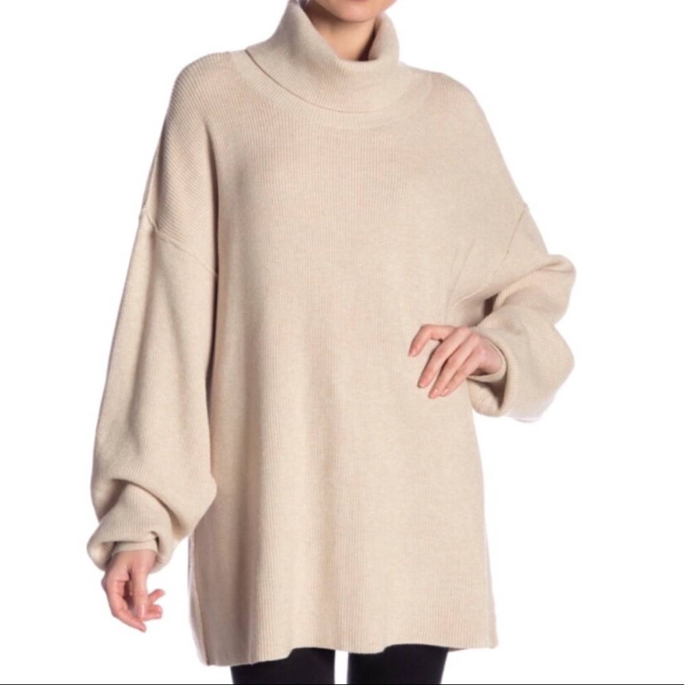 NWT Free People Softly Structured Oatmeal Tunic M